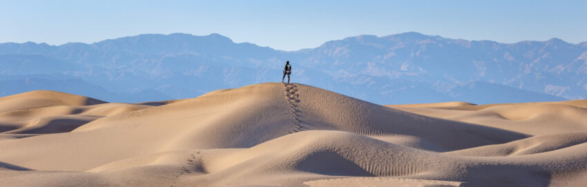 Skeleton-Man / The End in the Horizon from the top of the Hill